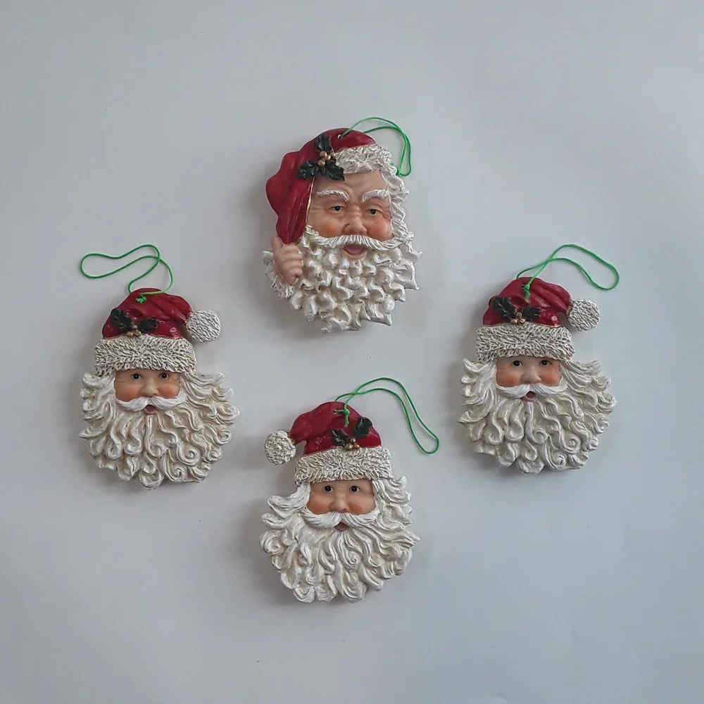 Adorable Santa resin faces - Picture 2 of 2